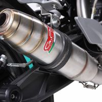 Scarico compatibile con Ktm Duke 200 2012-2016, Deeptone Inox, Scarico omologato, silenziatore con db killer estraibile e raccordo specifico