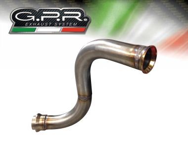 Exhaust system compatible with Ktm Duke 125 Versione Alta - High Level 2017-2020, Decatalizzatore, Decat pipe 