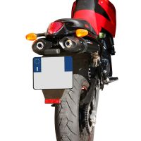 Scarico compatibile con Ktm Duke II 2000-2006, Furore Nero, Coppia di terminali di scarico omologati, forniti con db killer removibili e raccordi specifici
