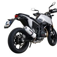 Scarico compatibile con Ktm Duke 690 2017-2020, Albus Evo4, Scarico omologato, silenziatore con db killer estraibile e raccordo specifico