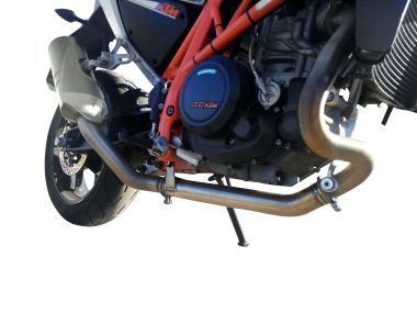 Exhaust system compatible with Ktm Duke 690 2012-2016, Decatalizzatore, Decat pipe 