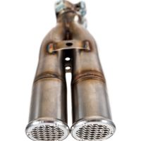 Exhaust system compatible with Zontes Zx 310 2018-2020, F205, Homologated legal slip-on exhaust including removable db killer and link pipe 