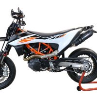 GPR Exhaust System  Ktm Smc 690 R My 21 2021/22 e5 Homologated slip-on exhaust catalized Furore Silver