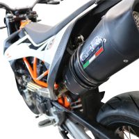 GPR Exhaust System  Ktm Smc 690 R My 21 2021/22 e5 Homologated slip-on exhaust catalized Furore Silver