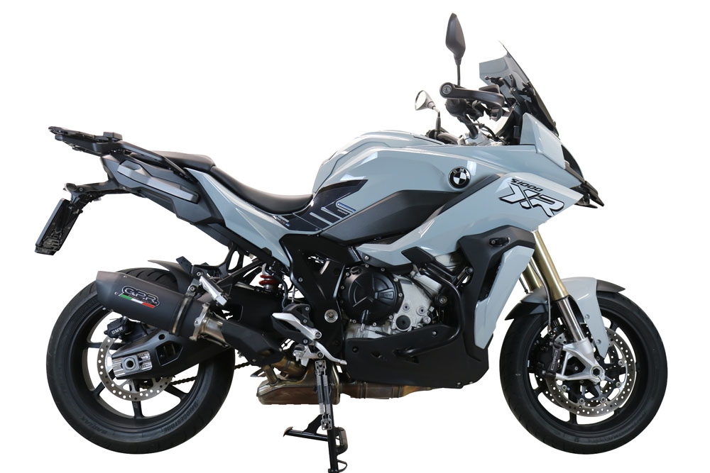 Scarico compatibile con Bmw S 1000 XR -M 2020-2025, Furore Evo4 Nero, Scarico omologato, silenziatore con db killer estraibile e raccordo specifico