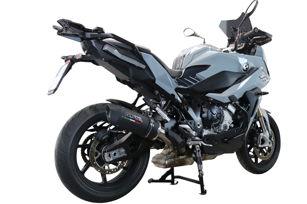 Scarico compatibile con Bmw S 1000 XR -M 2020-2025, Furore Evo4 Nero, Scarico omologato, silenziatore con db killer estraibile e raccordo specifico