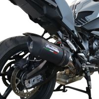 Scarico compatibile con Bmw S 1000 XR -M 2020-2025, Furore Evo4 Nero, Scarico omologato, silenziatore con db killer estraibile e raccordo specifico
