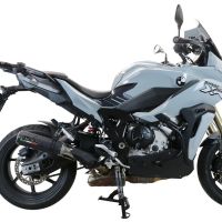 Scarico compatibile con Bmw S 1000 XR -M 2020-2025, M3 Black Titanium, Scarico omologato, silenziatore con db killer estraibile e raccordo specifico