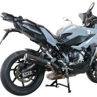 Scarico compatibile con Bmw S 1000 XR -M 2020-2025, M3 Black Titanium, Scarico omologato, silenziatore con db killer estraibile e raccordo specifico
