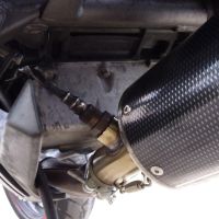 Exhaust system compatible with Kawasaki Er 6 N - F 2005-2011, Albus Ceramic, Homologated legal slip-on exhaust including removable db killer, link pipe and catalyst 
