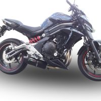 Scarico compatibile con Kawasaki Er 6 N - F 2012-2016, Furore Poppy, Scarico completo omologato,fornito con db killer estraibile,catalizzatore e collettore