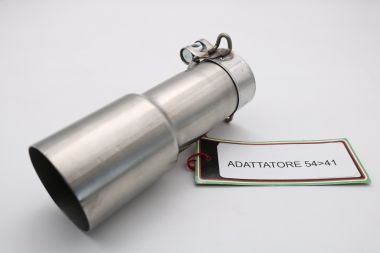 Scarico compatibile con Cafè Racer Cafè Racer 1980-2021, Accessorio - Accessory, Tubo adattatore D. 54 A 41