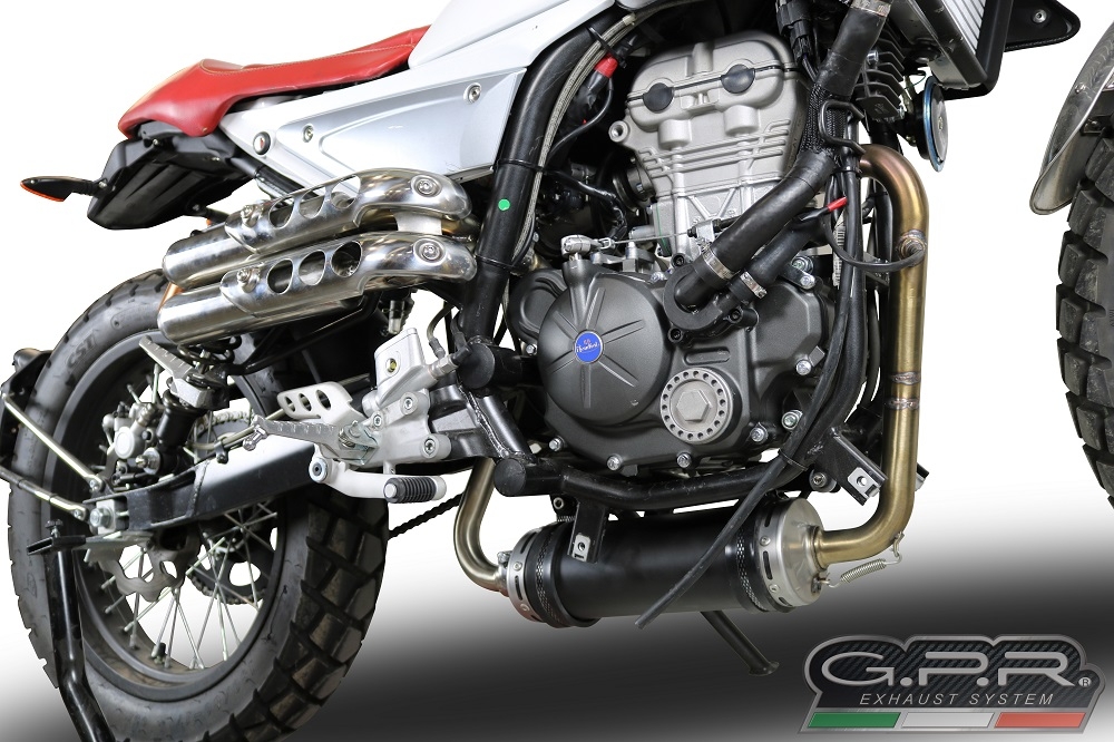 Exhaust compatible with F.B. Mondial Hps 125 2016-2018, Decatalizzatore, Decat pipe 