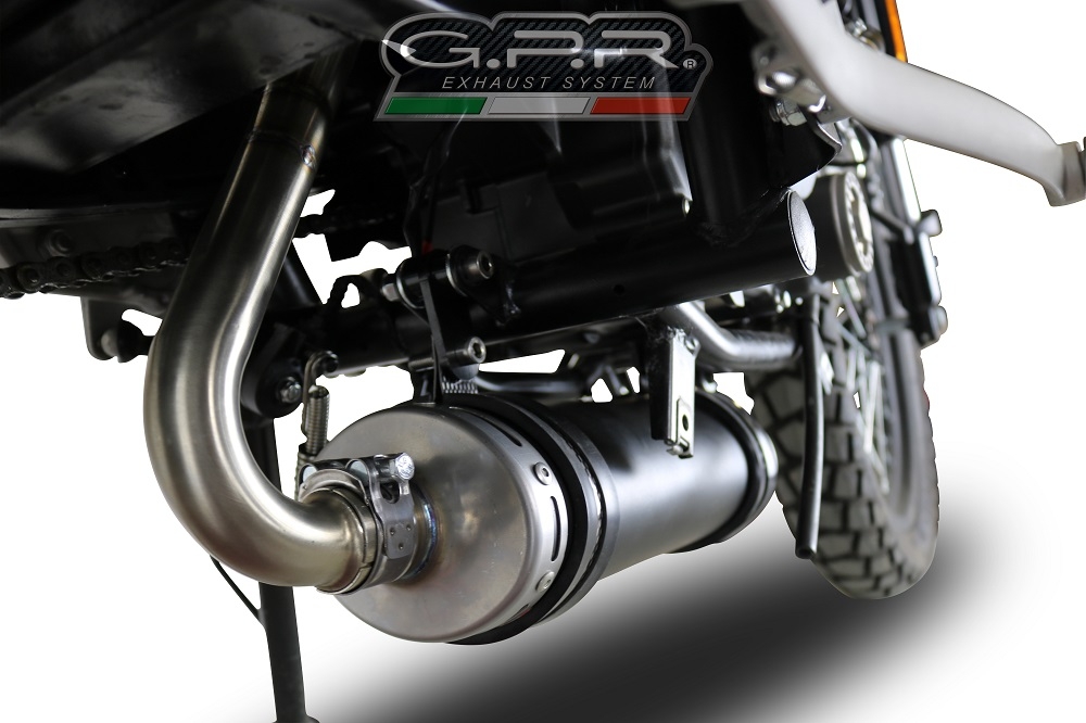 Exhaust compatible with F.B. Mondial Hps 125 2016-2018, Decatalizzatore, Decat pipe 