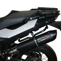 Exhaust system compatible with Bmw F 800 Gs 2008-2015, Furore Nero, Homologated legal slip-on exhaust including removable db killer and link pipe 