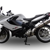 Scarico compatibile con Bmw F 800 Gt 2017-2019, GP Evo4 Titanium, Scarico omologato, silenziatore con db killer estraibile e raccordo specifico