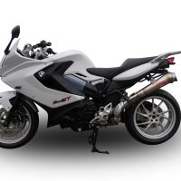 Scarico compatibile con Bmw F 800 Gt 2012-2016, Powercone Evo, Scarico omologato, silenziatore con db killer estraibile e raccordo specifico