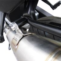 Exhaust system compatible with Bmw F 800 Gt 2017-2019, Powercone Evo, Homologated legal slip-on exhaust including removable db killer and link pipe 