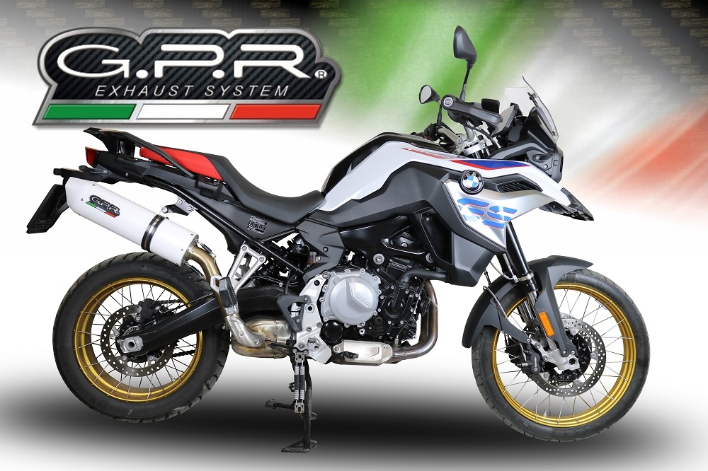 Exhaust compatible with Bmw F 850 Gs -Adventure 2021-2024, Albus Evo4, Homologated legal slip-on exhaust including removable db killer and link pipe 