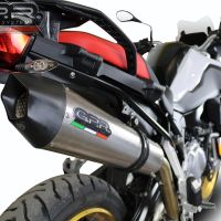 Scarico compatibile con Bmw F 800 Gs 2024-2025, GP Evo4 Titanium, Scarico omologato, silenziatore con db killer estraibile e raccordo specifico
