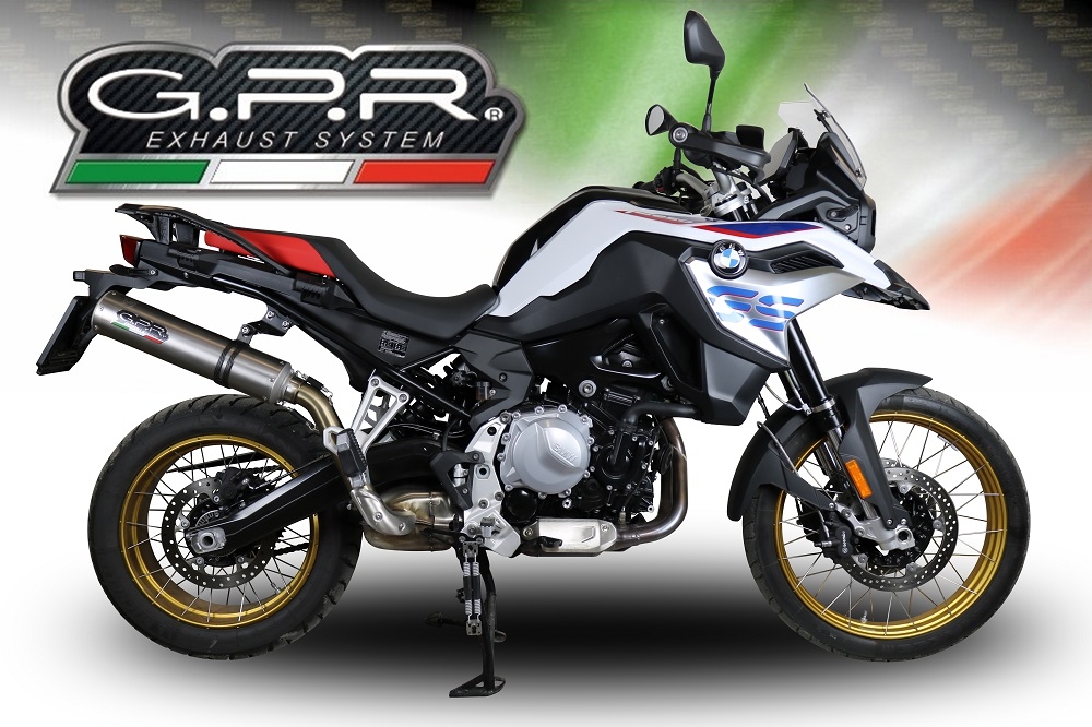 Scarico compatibile con Bmw F 850 Gs -Adventure 2018-2020, M3 Inox , Scarico omologato, silenziatore con db killer estraibile e raccordo specifico