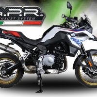 Scarico compatibile con Bmw F 850 Gs -Adventure 2018-2020, M3 Inox , Scarico omologato, silenziatore con db killer estraibile e raccordo specifico