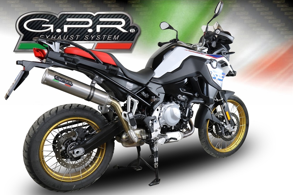 Scarico compatibile con Bmw F 850 Gs -Adventure 2018-2020, M3 Inox , Scarico omologato, silenziatore con db killer estraibile e raccordo specifico