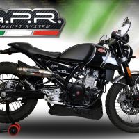 Exhaust compatible with F.B. Mondial Hps 300 Pagani 2021-2022, Deeptone Inox, Homologated legal slip-on exhaust including removable db killer and link pipe 