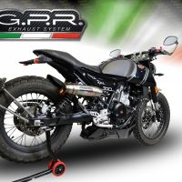 Exhaust compatible with F.B. Mondial Hps 300 Pagani 2021-2022, Deeptone Inox, Homologated legal slip-on exhaust including removable db killer and link pipe 