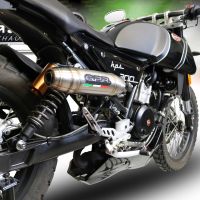 Exhaust compatible with F.B. Mondial Hps 300 Pagani 2021-2022, Deeptone Inox, Homologated legal slip-on exhaust including removable db killer and link pipe 