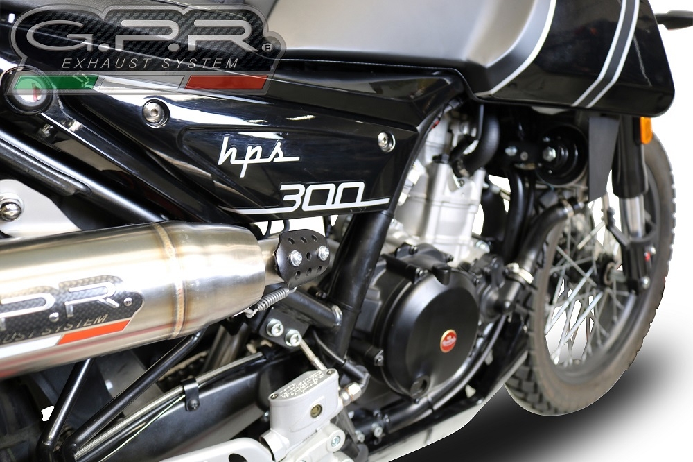 Exhaust compatible with F.B. Mondial Hps 300 Pagani 2021-2022, Deeptone Inox, Homologated legal slip-on exhaust including removable db killer and link pipe 