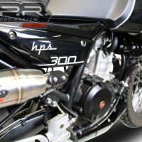 Exhaust compatible with F.B. Mondial Hps 300 Pagani 2021-2022, Deeptone Inox, Homologated legal slip-on exhaust including removable db killer and link pipe 