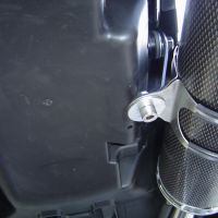 Scarico compatibile con Honda Fmx 650 2005-2008, Inox Tondo, Coppia di terminali di scarico omologati, forniti con db killer removibili e raccordi specifici