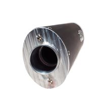 GPR exhaust compatible with  Triumph Tiger 800 - Xr - Xc - Xrx - Xcx - Xrt - Xca 2017-2021, Furore Evo4 Nero, Homologated legal slip-on exhaust including removable db killer and link pipe 