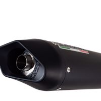 Exhaust compatible with Aprilia Shiver 750 Gt 2007-2016, Furore Nero, Dual racing slip-on exhaust including link pipes 