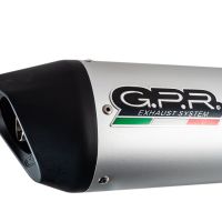 Scarico GPR Cagiva Raptor 1000 2000/03 Coppia scarichi omologati con raccordo Furore alluminio Argento