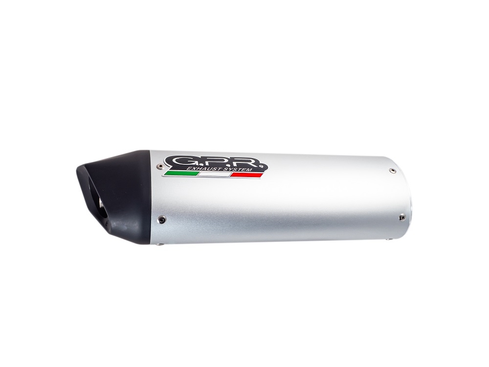 GPR Exhaust System  Triumph Speed Triple 955 2002/04  Homologated slip-on exhaust Furore Silver