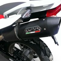 Scarico compatibile con Bmw G 650 X -Country -Challenge -Moto 2006-2012, Furore Nero, Scarico omologato, silenziatore con db killer estraibile e raccordo specifico