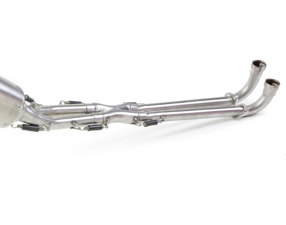 Scarico compatibile con Yamaha T-Max 500 2001-2011, Satinox , Scarico completo omologato,fornito con db killer estraibile e collettore
