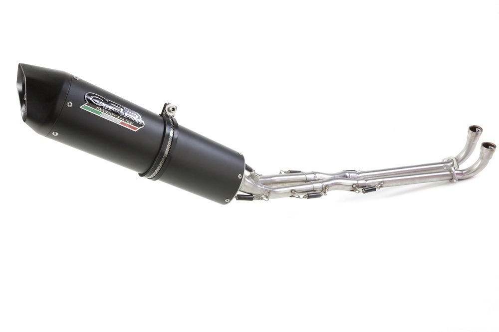 Scarico compatibile con Yamaha T-Max 530 2012-2016, Furore Nero, Scarico completo omologato,fornito con db killer estraibile,catalizzatore e collettore