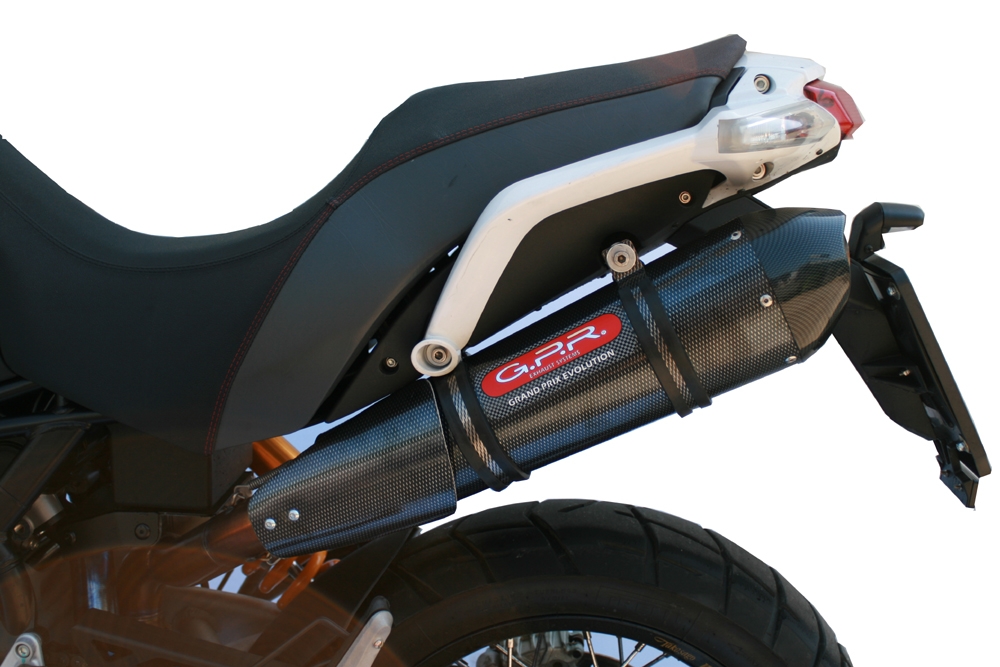 Scarico compatibile con Moto Morini Gran passo 1200 2008-2011, Gpe Ann. Poppy, Scarico omologato, silenziatore con db killer estraibile e raccordo specifico