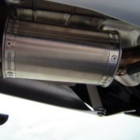 Exhaust compatible with Suzuki GSR 400 2006-2011, Alluminio Ghost, Homologated legal slip-on exhaust including removable db killer and link pipe 