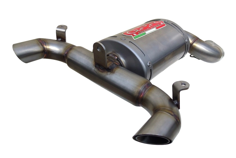 Exhaust compatible with Suzuki GSR 400 2006-2011, Alluminio Ghost, Homologated legal slip-on exhaust including removable db killer and link pipe 