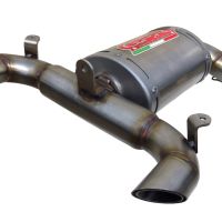 Exhaust compatible with Suzuki GSR 400 2006-2011, Alluminio Ghost, Homologated legal slip-on exhaust including removable db killer and link pipe 