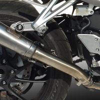 Scarico compatibile con Honda Crossrunner 800 Vfr 800 X 2015-2016, Powercone Evo, Scarico omologato, silenziatore con db killer estraibile e raccordo specifico