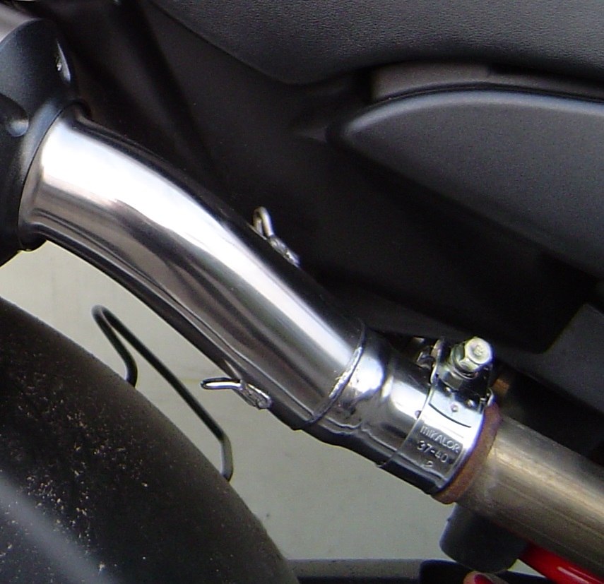 Exhaust system compatible with Honda Hornet 900 - Cb 900 F 2002-2005, M3 Poppy , Dual Homologated legal slip-on exhaust including removable db killers and link pipes 