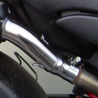 Exhaust system compatible with Honda Hornet 900 - Cb 900 F 2002-2005, Satinox , Dual Homologated legal slip-on exhaust including removable db killers and link pipes 