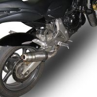 Exhaust system compatible with Honda Hornet Cb 600 F 2007-2014, Deeptone Inox, Homologated legal slip-on exhaust including removable db killer and link pipe 