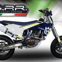 Scarico compatibile con Husqvarna FS 450 2016-2017, Albus Ceramic, Scarico completo racing, fornito con db killer estraibile e collettore, non legale per uso stradale