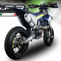 Scarico compatibile con Husqvarna FS 450 2016-2017, Albus Ceramic, Scarico completo racing, fornito con db killer estraibile e collettore, non legale per uso stradale